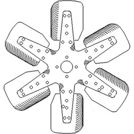 Aftermarket 6 Blade Fan Fits Case-IH Tractor Models 770 870 A284 A301D A173030